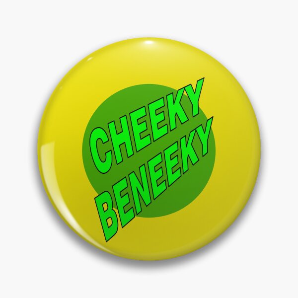 Item preview, Cheeky Beneeky, Green Bold Font on Green Circle designed and sold by AASparksDesigns.