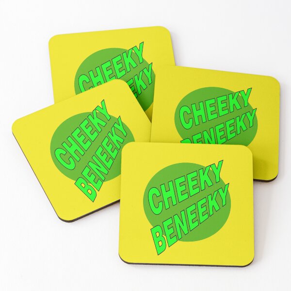 Item preview, Cheeky Beneeky, Green Bold Font on Green Circle designed and sold by AASparksDesigns.