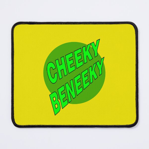 Item preview, Cheeky Beneeky, Green Bold Font on Green Circle designed and sold by AASparksDesigns.