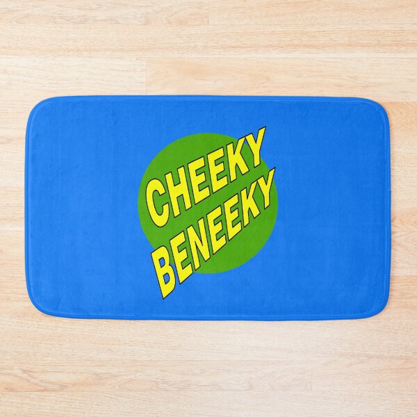 Item preview, Cheeky Beneeky, Yellow Bold Font on Green Circle designed and sold by AASparksDesigns.
