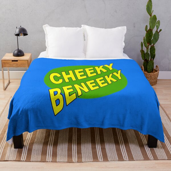 Item preview, Cheeky Beneeky, Yellow Bold Font on Green Circle designed and sold by AASparksDesigns.