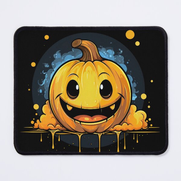 Item preview, Halloween Smiley Pumpkin Emoji designed and sold by Obsidian Ink by Wilshire.