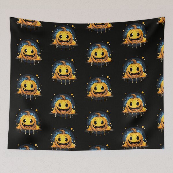 Item preview,  Halloween Smiley Pumpkin Emoji  designed and sold by Obsidian Ink by Wilshire.