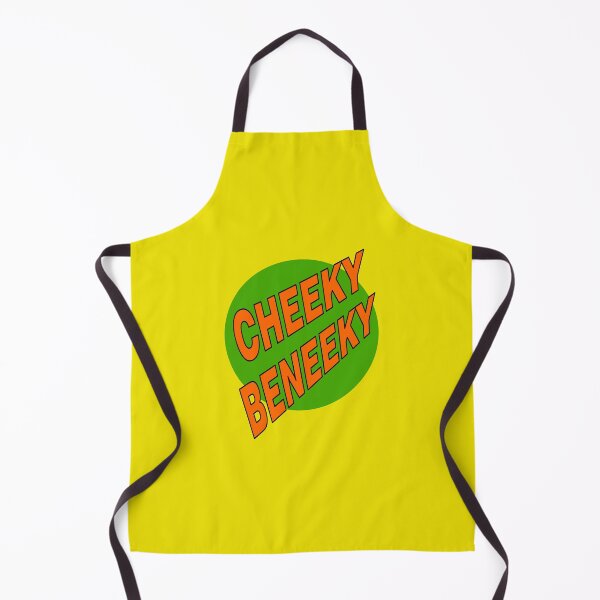 Item preview, Cheeky Beneeky, Orange Bold Font on Green Circle designed and sold by AASparksDesigns.