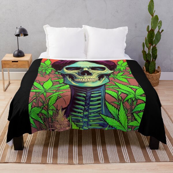 Item preview, Weed After Death 60 - Stoner Skull Art designed and sold by Benito Del Ray.