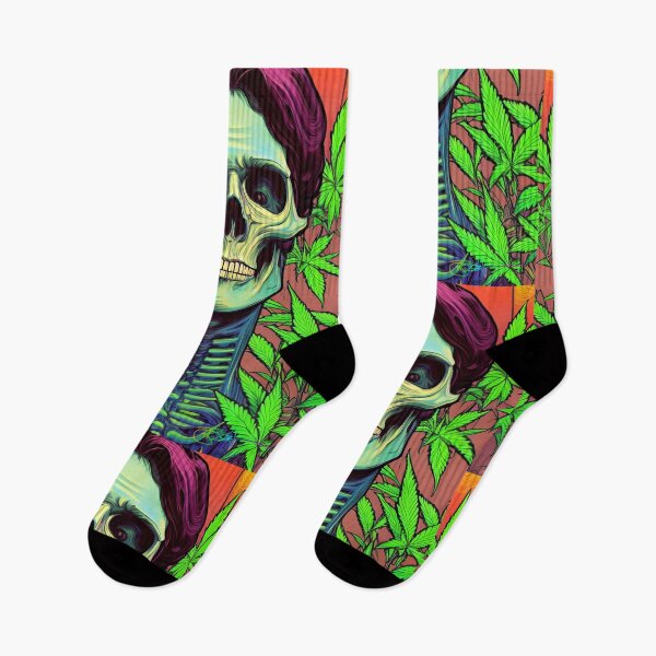 Item preview, Weed After Death 60 - Stoner Skull Art designed and sold by Benito Del Ray.