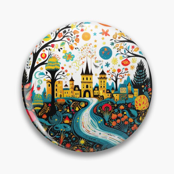 Item preview, Fairy Tail Castle in the Woods Classical Children's Book Illustration design designed and sold by MarikoDesignArt.