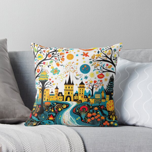Item preview, Fairy Tail Castle in the Woods Classical Children's Book Illustration design designed and sold by Cybermariko.