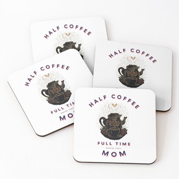 Item preview, Mom fuel, half coffee full time mom designed and sold by Top-Bot.