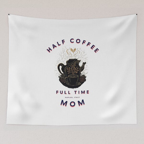 Item preview, Mom fuel, half coffee full time mom designed and sold by Top-Bot.