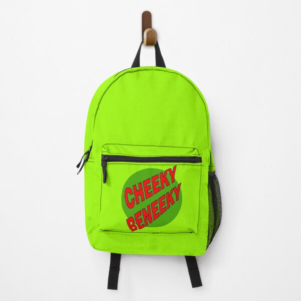 Item preview, Cheeky Beneeky, Red Bold Font on Green Circle designed and sold by AASparksDesigns.