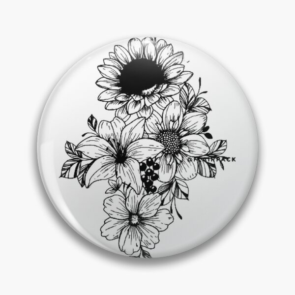 Item preview, flowers scribbles designed and sold by Scribbles Aboo.