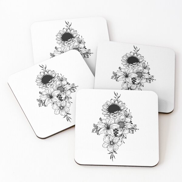 Item preview, flowers scribbles designed and sold by Scribbles Aboo.