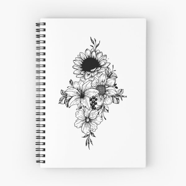 Item preview, flowers scribbles designed and sold by Scribbles Aboo.