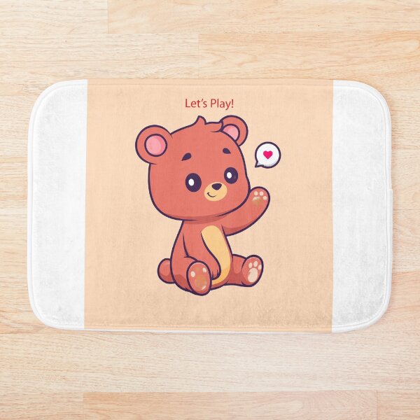 Item preview, Cute Teddy Bear Waving to you so You can play together! designed and sold by AkaReddie94.