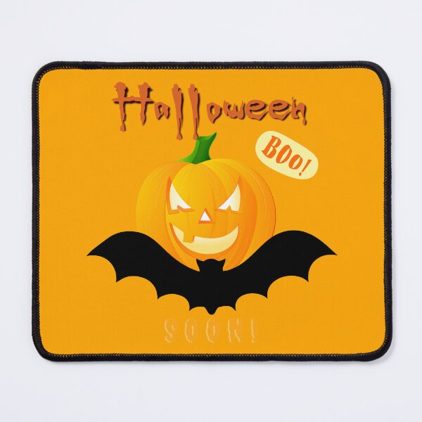 Item preview, Halloween Scary Evil Pumpkin Funny Pumpkin Head and Bat Soon Boo! designed and sold by natig-art-shop.