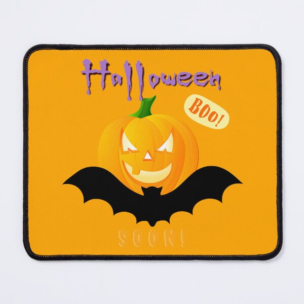Item preview, Halloween Scary Evil Pumpkin Funny Pumpkin Head and Bat Soon Boo! designed and sold by natig-art-shop.