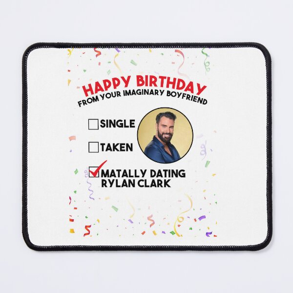 Item preview, Relationship status - Mentally Dating Rylan Clark - Birthday card designed and sold by POPCulturejb.