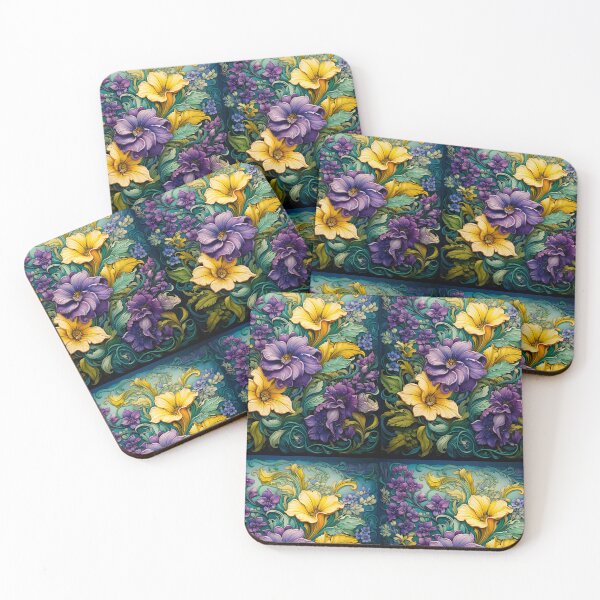 Item preview, Spring Flower Painting Print Background designed and sold by PaperieJennifer.