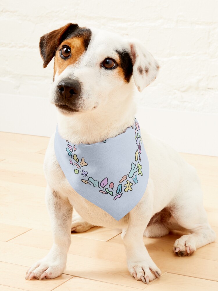 Thumbnail 1 of 6, Pet Bandana, heart of leaves designed and sold by sagegreenmoon.
