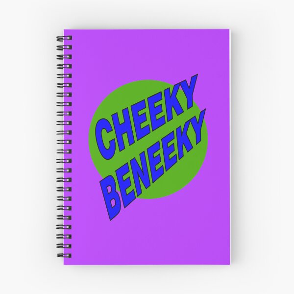 Item preview, Cheeky Beneeky, Blue Bold Font on Green Circle designed and sold by AASparksDesigns.