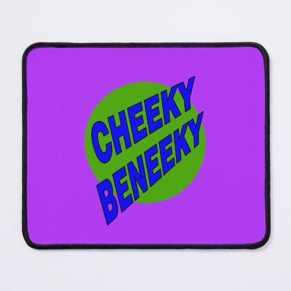 Item preview, Cheeky Beneeky, Blue Bold Font on Green Circle designed and sold by AASparksDesigns.