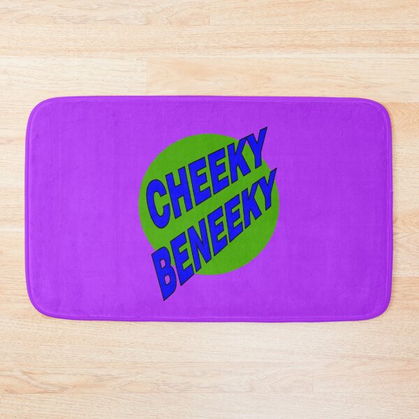 Item preview, Cheeky Beneeky, Blue Bold Font on Green Circle designed and sold by AASparksDesigns.
