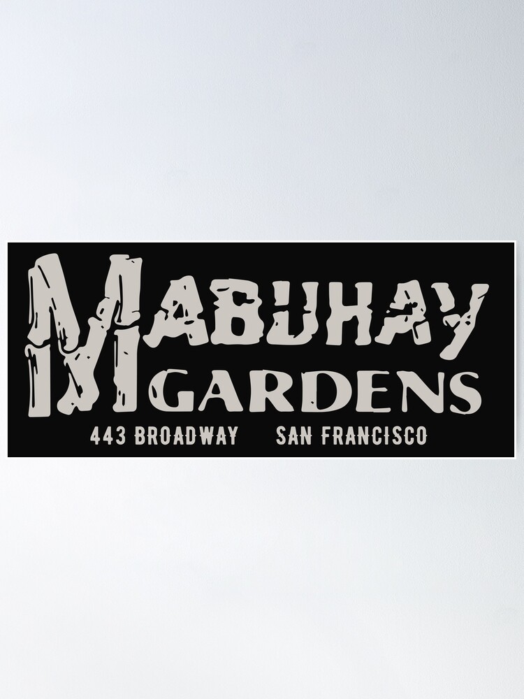 Mabuhay Gardens Punk Rock Logo legendary San Francisco Club