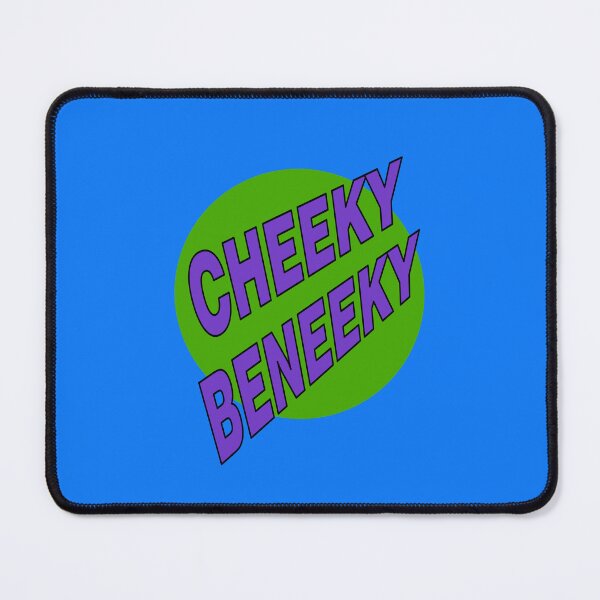 Item preview, Cheeky Beneeky, Purple Bold Font on Green Circle designed and sold by AASparksDesigns.