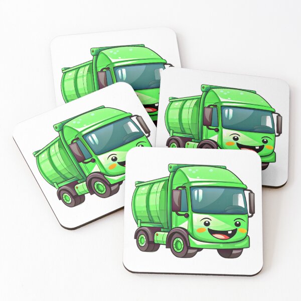 Item preview, Cute Green Trash Truck  designed and sold by Daytalk.