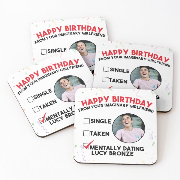 Item preview, Mentally Dating Lucy Bronze Birthday Card designed and sold by POPCulturejb.