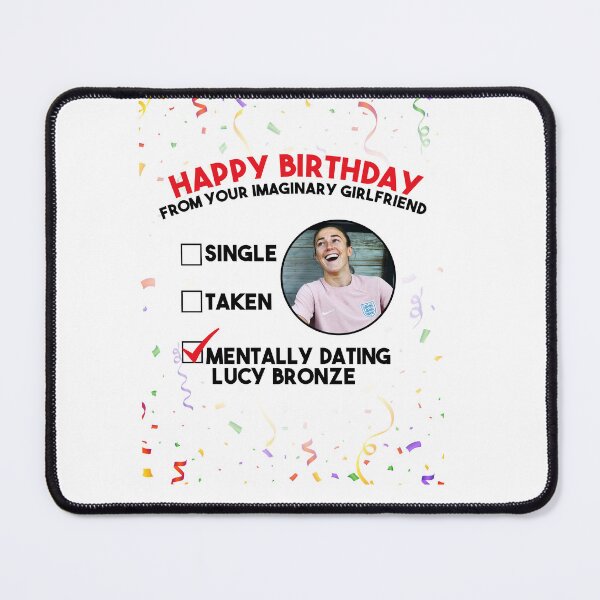 Item preview, Mentally Dating Lucy Bronze Birthday Card designed and sold by POPCulturejb.