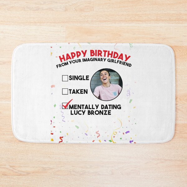 Item preview, Mentally Dating Lucy Bronze Birthday Card designed and sold by POPCulturejb.