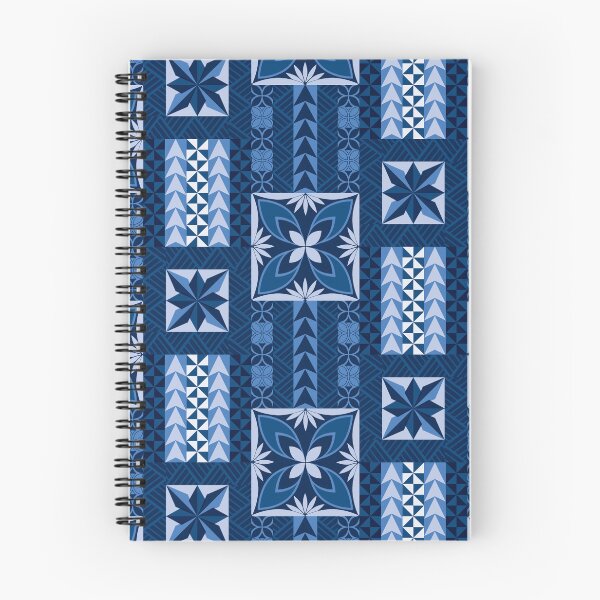 Item preview, Tau Pattern Blue - Samoan Siapo designed and sold by lolomastudio.
