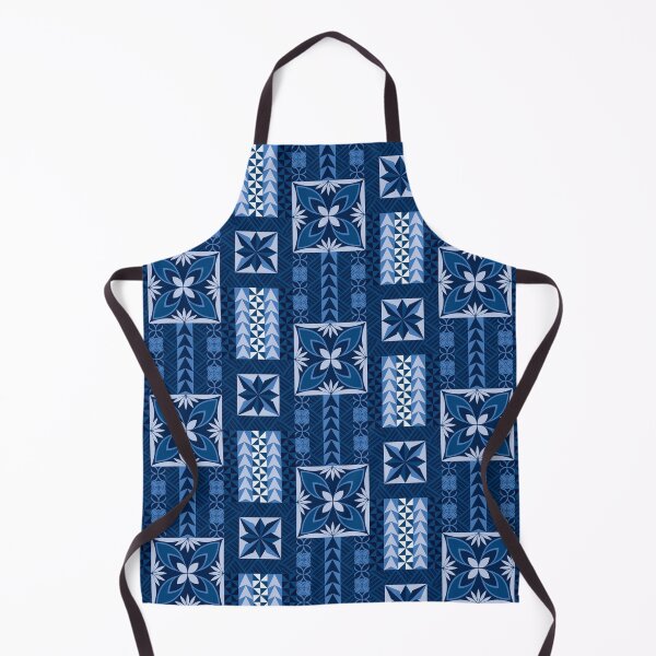 Item preview, Tau Pattern Blue - Samoan Siapo designed and sold by lolomastudio.