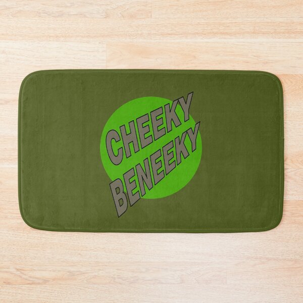 Item preview, Cheeky Beneeky, Brown Bold Font on Green Circle designed and sold by AASparksDesigns.