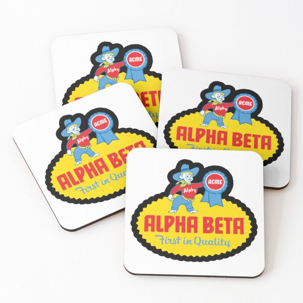Item preview, Alpha Beta Supermarkets vintage logo designed and sold by PIXEL POP DESIGNS - Beyond the Norm!.