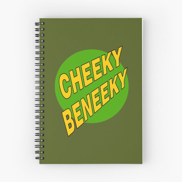 Item preview, Cheeky Beneeky, Warm Yellow Bold Font on Green Circle designed and sold by AASparksDesigns.