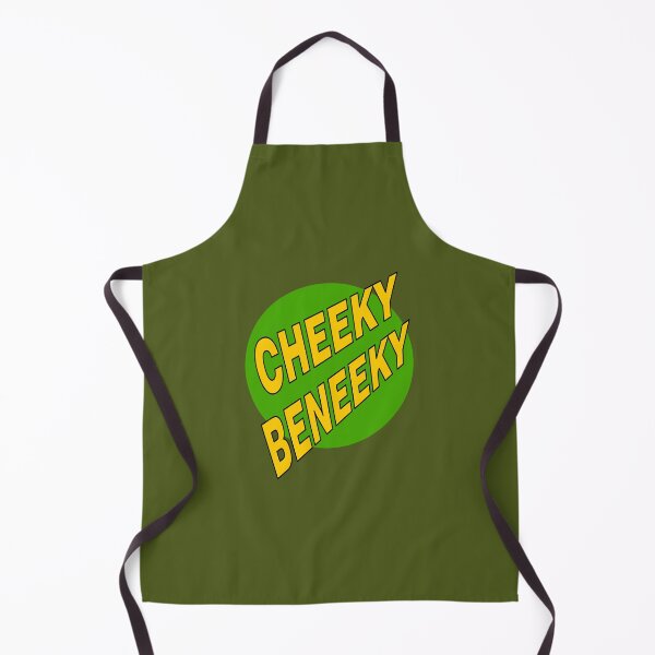 Item preview, Cheeky Beneeky, Warm Yellow Bold Font on Green Circle designed and sold by AASparksDesigns.