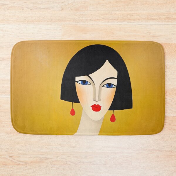 Item preview, A Woman w Red Lips and Earrings designed and sold by YoPedro.