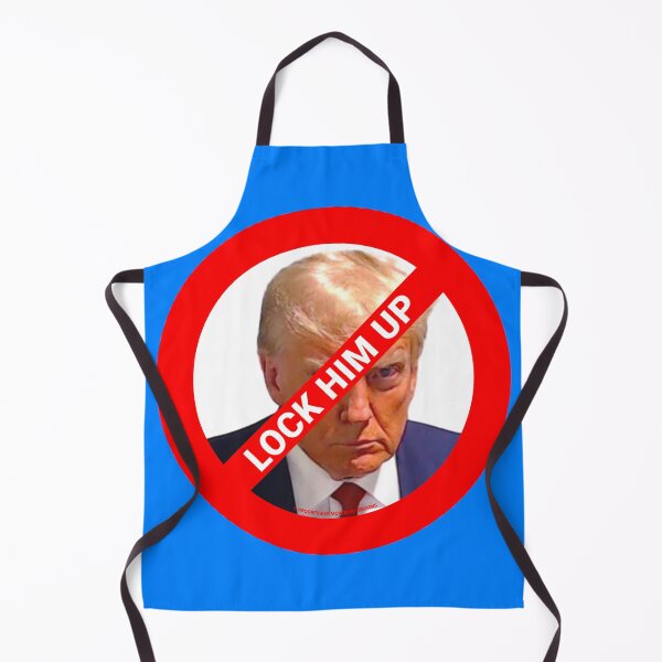 Item preview, PMD01037 Progressive Movement Designs Trump Mugshot Lock Him Up symbol for progressives and liberal Democrat resistance against bigotry, for liberal Democrats indictment mugshot designed and sold by ProgressiveLeft.