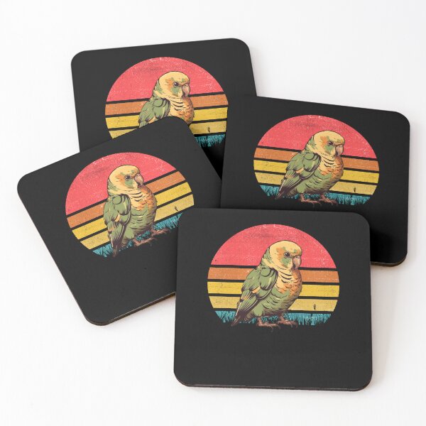 Item preview, Parakeet Bird Vintage Retro Sunset designed and sold by rafaeltto.