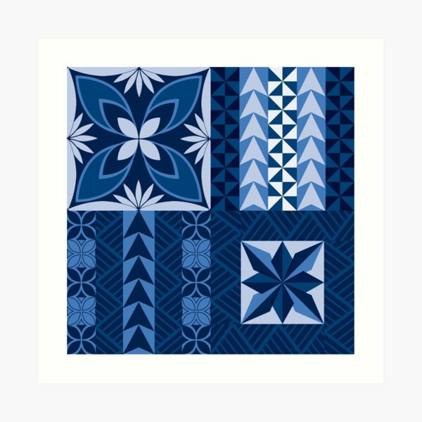 Fonulei Pattern - Tongan Ngatu Art Board Print for Sale by lolomastudio