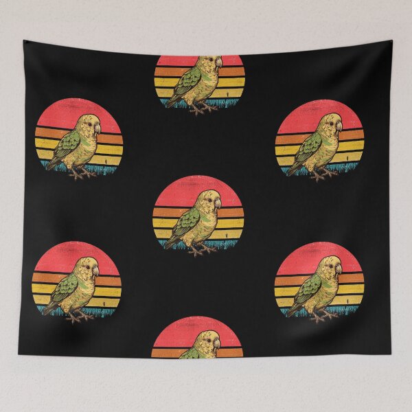 Item preview, Parakeet Bird Vintage Retro Sunset designed and sold by rafaeltto.