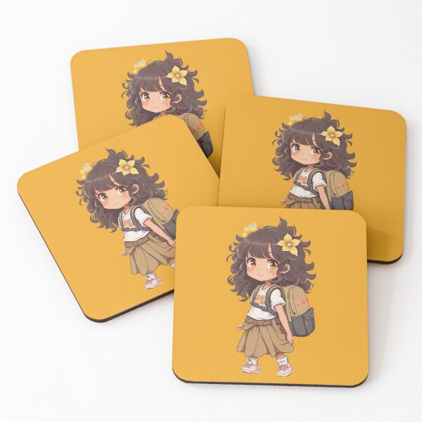 Item preview, Back to school. Happy Schoolgirl designed and sold by CatCoconut-Art.