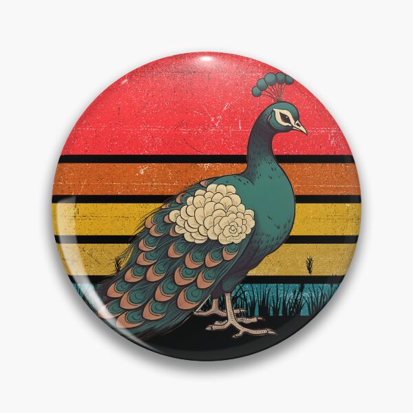 Artikelvorschau, Peacock Vintage Retro Sunset entworfen und verkauft von rafaeltto.