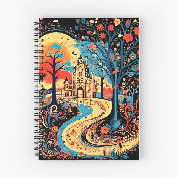 Item preview, Fairy Tail Magical Mansion in the Forest Classical Children's Book Illustration design designed and sold by MarikoDesignArt.