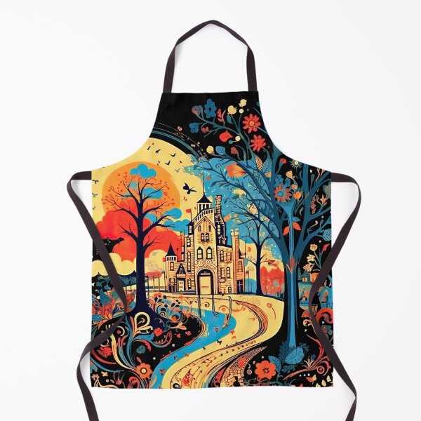 Item preview, Fairy Tail Magical Mansion in the Forest Classical Children's Book Illustration design designed and sold by MarikoDesignArt.