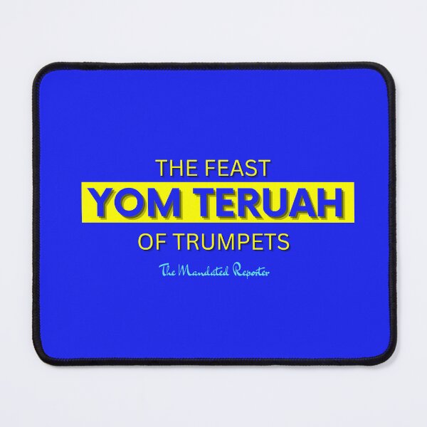 Item preview, Yom Teruah - Blue Writing with Yellow writing designed and sold by TheReporter1.