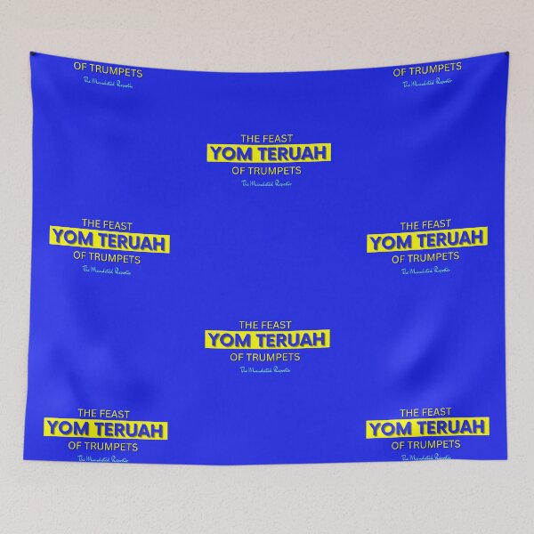 Item preview, Yom Teruah - Blue Writing with Yellow writing designed and sold by TheReporter1.